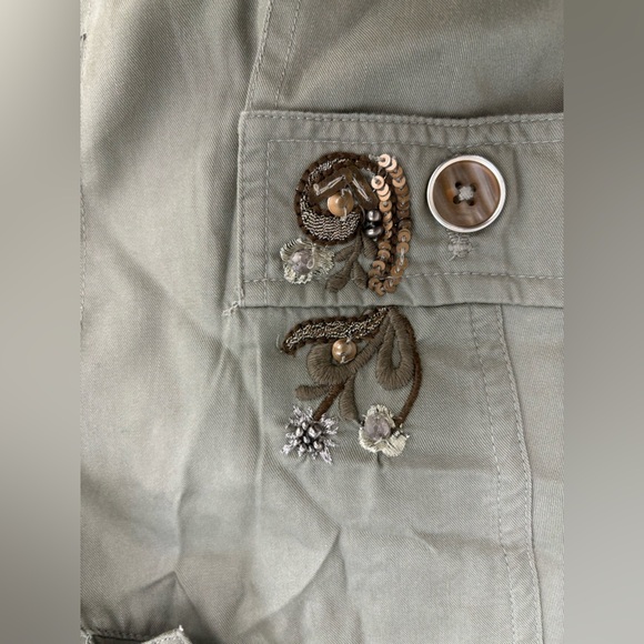 Chico’s Artisan Utility Jacket Military Style Womens size 2 - Picture 7 of 10